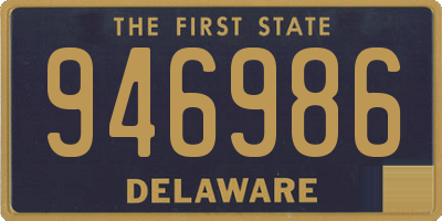 DE license plate 946986