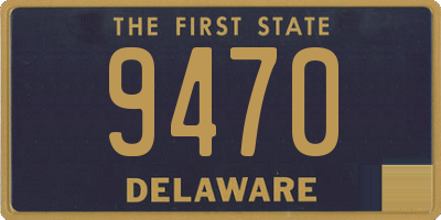 DE license plate 9470