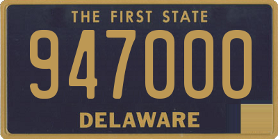 DE license plate 947000