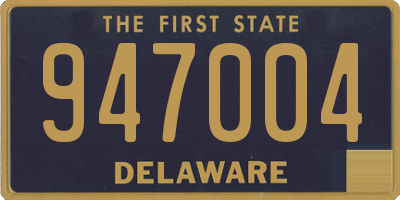 DE license plate 947004