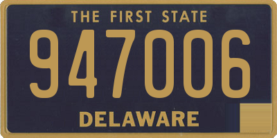DE license plate 947006