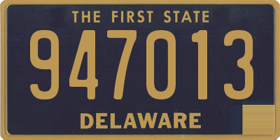 DE license plate 947013