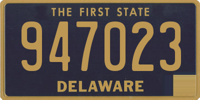 DE license plate 947023