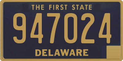 DE license plate 947024