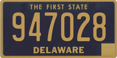 DE license plate 947028