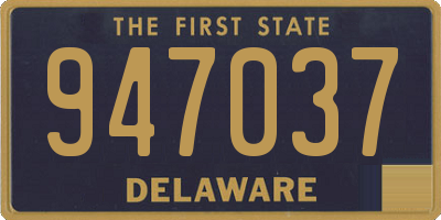 DE license plate 947037