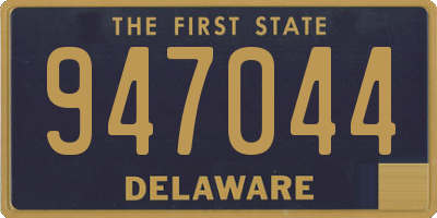 DE license plate 947044