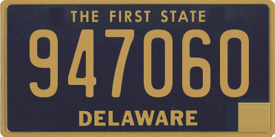 DE license plate 947060