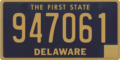 DE license plate 947061