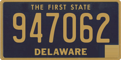 DE license plate 947062