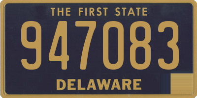 DE license plate 947083