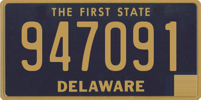 DE license plate 947091