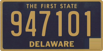 DE license plate 947101