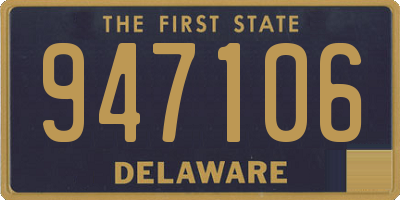 DE license plate 947106