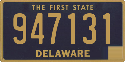 DE license plate 947131