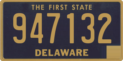 DE license plate 947132