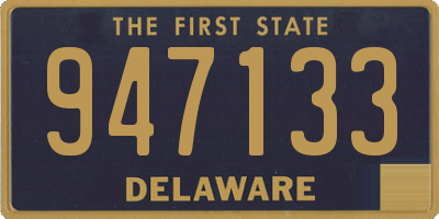 DE license plate 947133