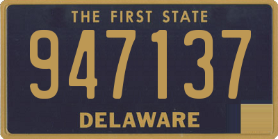 DE license plate 947137