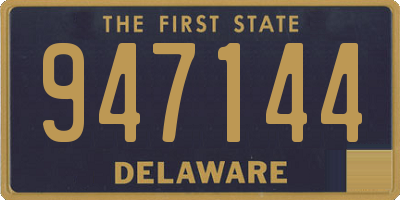 DE license plate 947144