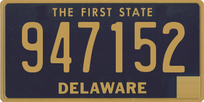 DE license plate 947152