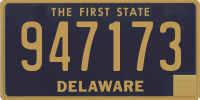 DE license plate 947173