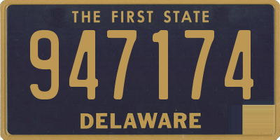 DE license plate 947174