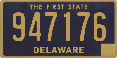DE license plate 947176