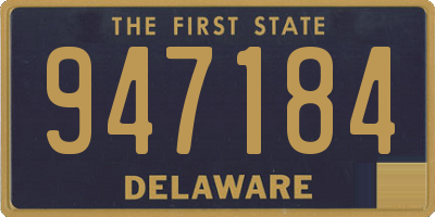 DE license plate 947184
