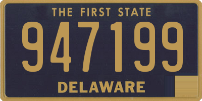 DE license plate 947199