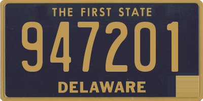 DE license plate 947201