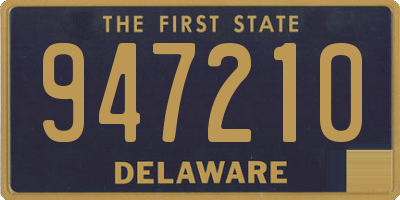 DE license plate 947210