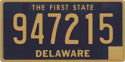 DE license plate 947215