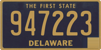 DE license plate 947223