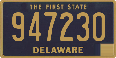 DE license plate 947230