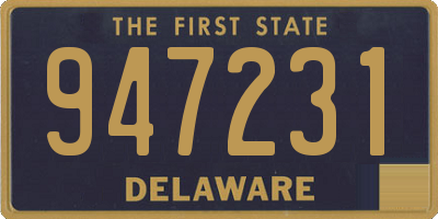 DE license plate 947231