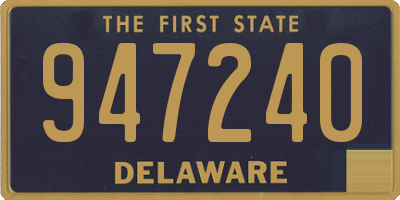 DE license plate 947240