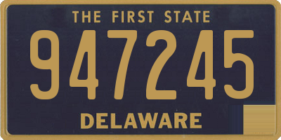 DE license plate 947245