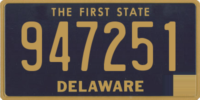 DE license plate 947251