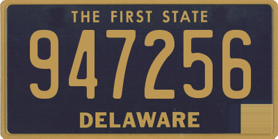 DE license plate 947256