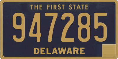 DE license plate 947285