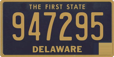DE license plate 947295
