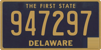DE license plate 947297