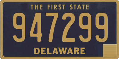 DE license plate 947299