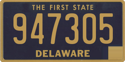 DE license plate 947305