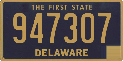 DE license plate 947307