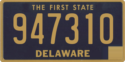 DE license plate 947310