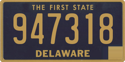 DE license plate 947318