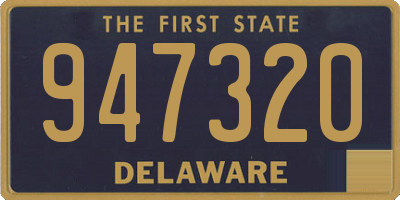 DE license plate 947320