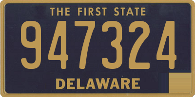 DE license plate 947324