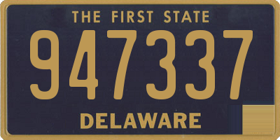 DE license plate 947337